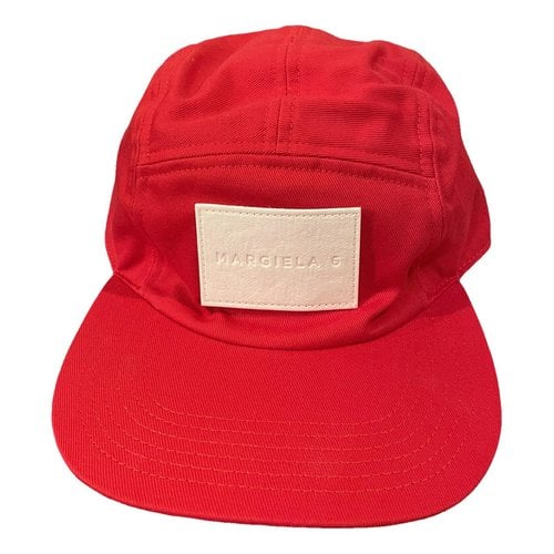 Pre-owned Mm6 Maison Margiela Cap In Red