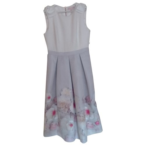 Pre-owned Ted Baker Maxi Dress In White