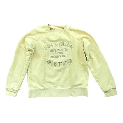Pre-owned Zadig & Voltaire Spring Summer 2020 Sweatshirt In Yellow
