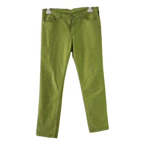 Pre-owned Versace Large Pants In Green