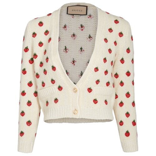 Pre-owned Gucci Wool Cardigan In Multicolour