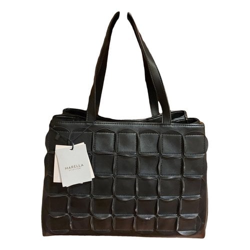 Pre-owned Marella Leather Handbag In Black