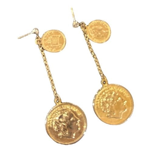 Pre-owned Shashi Earrings In Gold