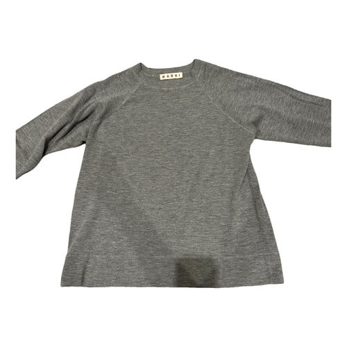 Pre-owned Marni Wool Sweatshirt In Grey