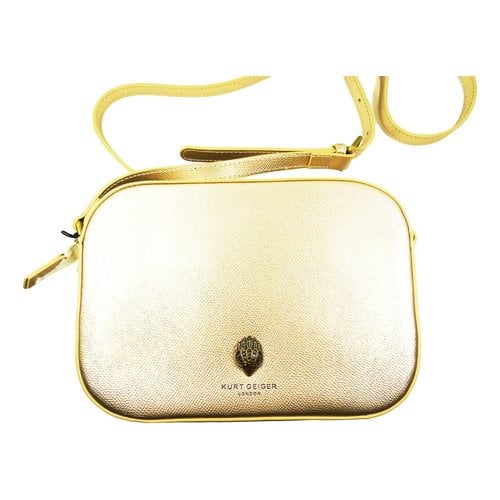 Pre-owned Kurt Geiger Leather Crossbody Bag In Gold