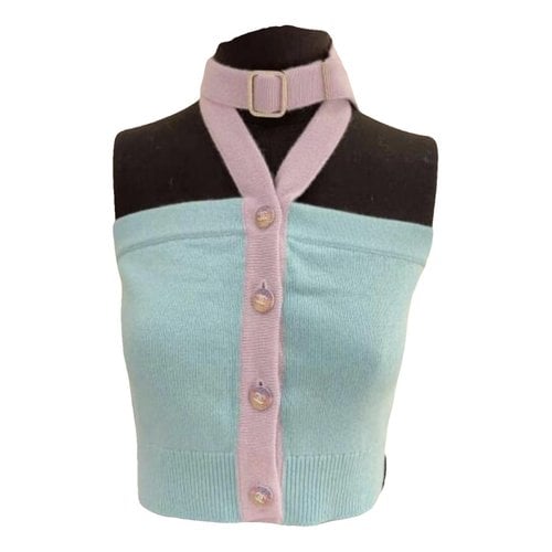 Pre-owned Chanel Cashmere Corset In Blue
