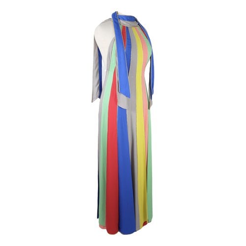 Pre-owned Rosie Assoulin Silk Maxi Dress In Multicolour