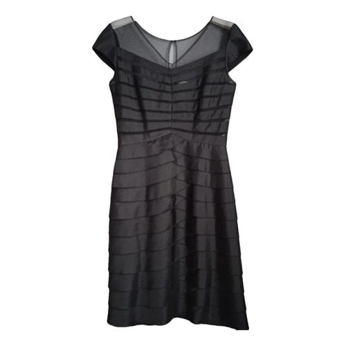 Pre-owned Marella Silk Mid-length Dress In Black