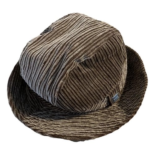 Pre-owned Sand Hat In Brown