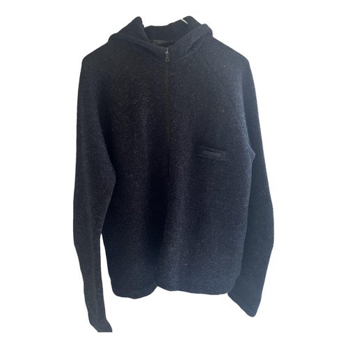 Pre-owned Prada Wool Sweatshirt In Anthracite