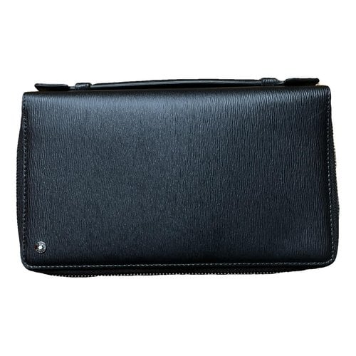 Pre-owned Montblanc Leather Small Bag In Black