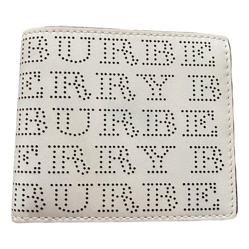 Pre-owned Burberry Leather Small Bag In White