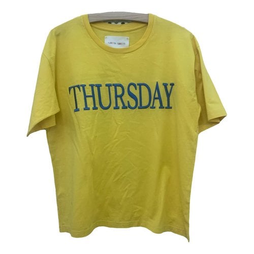 Pre-owned Alberta Ferretti T-shirt In Yellow