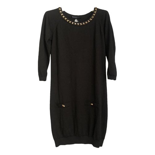 Pre-owned Liujo Wool Mid-length Dress In Black