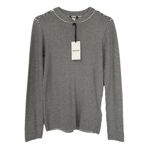 Pre-owned Whistles Blouse In Grey