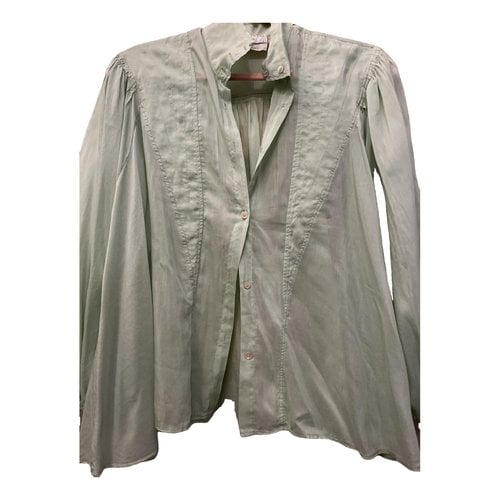 Pre-owned Forte Forte Silk Shirt In Green