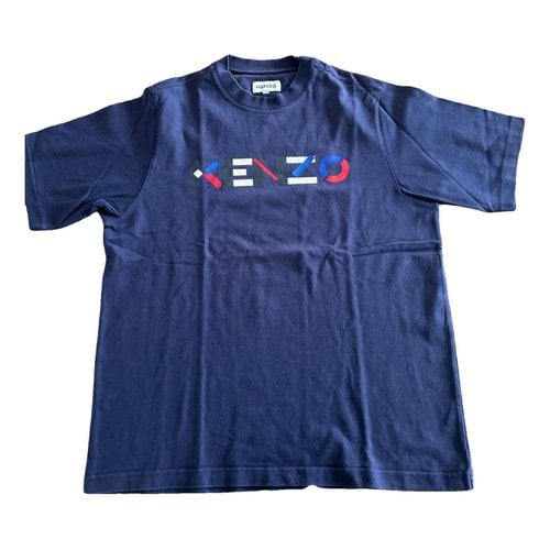 Pre-owned Kenzo T-shirt In Blue