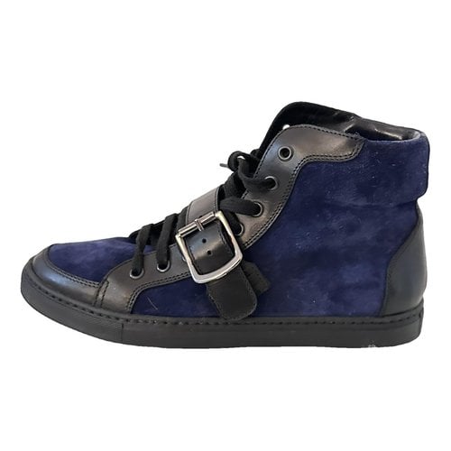 Pre-owned Vivienne Westwood Leather Trainers In Blue