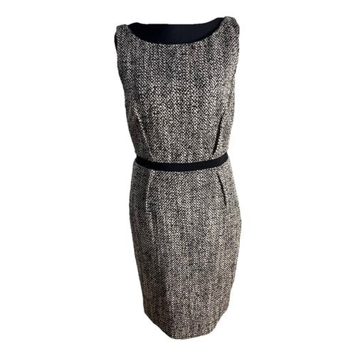 Pre-owned Giambattista Valli Wool Mid-length Dress In Grey