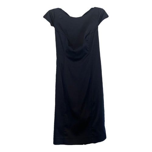 Pre-owned Marella Silk Mid-length Dress In Blue