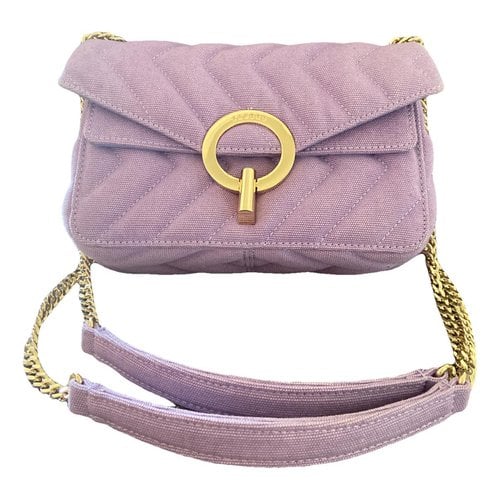 Pre-owned Sandro Yza Cloth Handbag In Purple