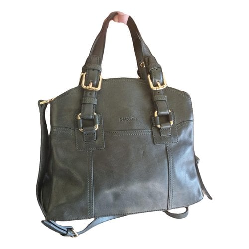 Pre-owned Max & Co Leather Handbag In Green