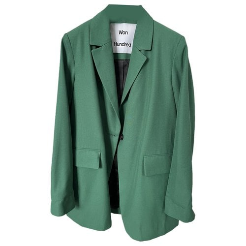 Pre-owned Won Hundred Blazer In Green