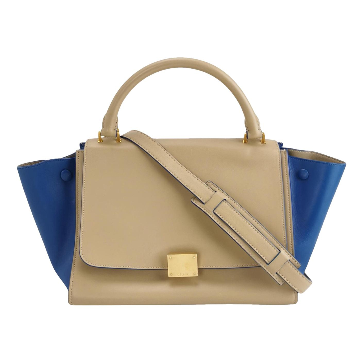 Image of Celine Trapèze leather handbag