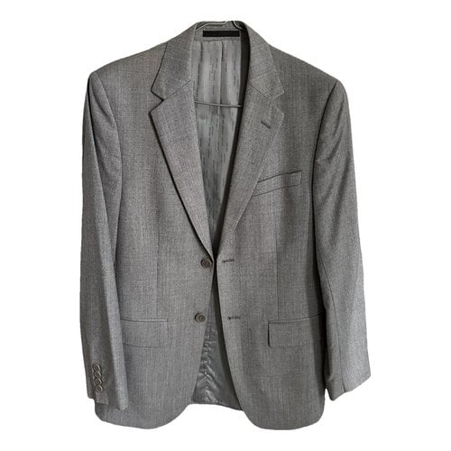 Pre-owned Azzaro Wool Suit In Grey