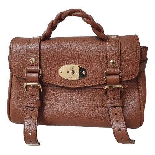 Pre-owned Mulberry Alexa Leather Crossbody Bag In Brown