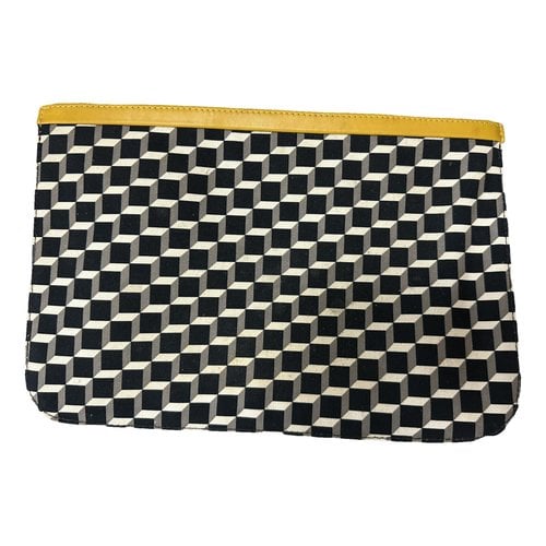 Pre-owned Pierre Hardy Cloth Clutch Bag In Black