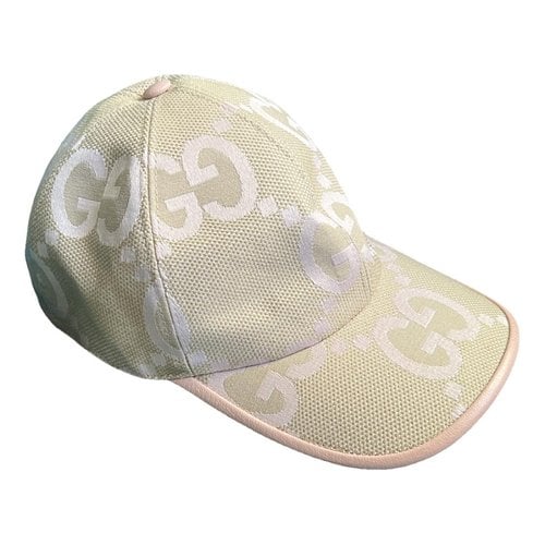 Pre-owned Gucci Cap In Pink