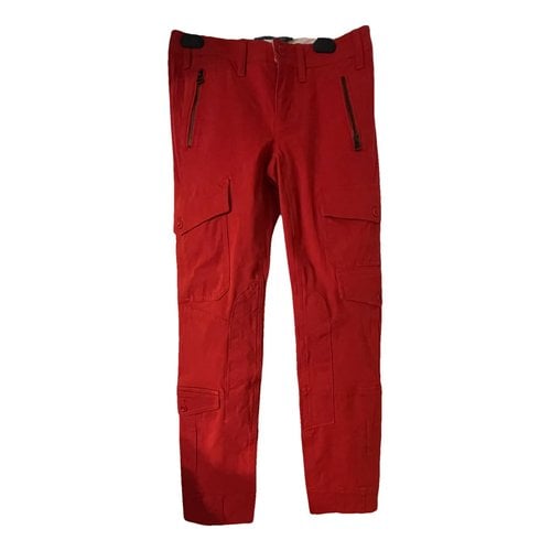 Pre-owned Ralph Lauren Trousers In Red