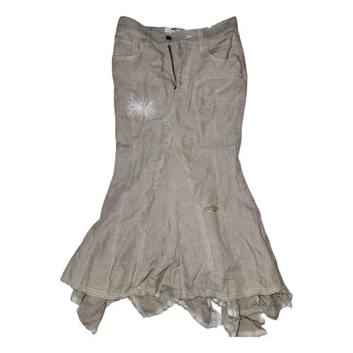Pre-owned Junya Watanabe Linen Mid-length Skirt In Other