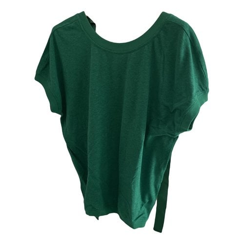 Pre-owned Max & Co Linen T-shirt In Green