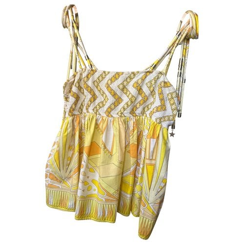 Pre-owned Emilio Pucci Camisole In Yellow