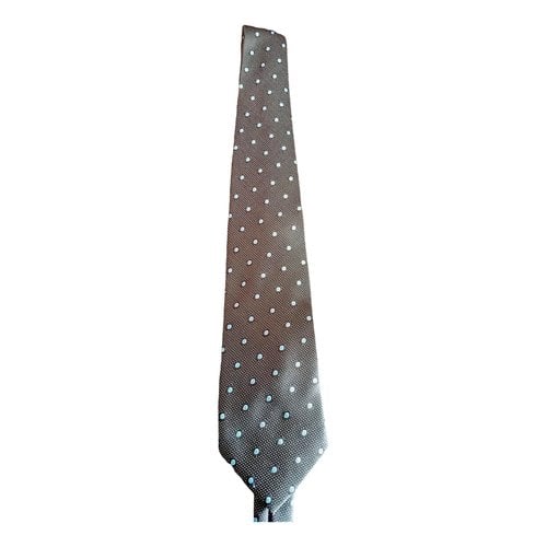Pre-owned Roccobarocco Tie In Grey
