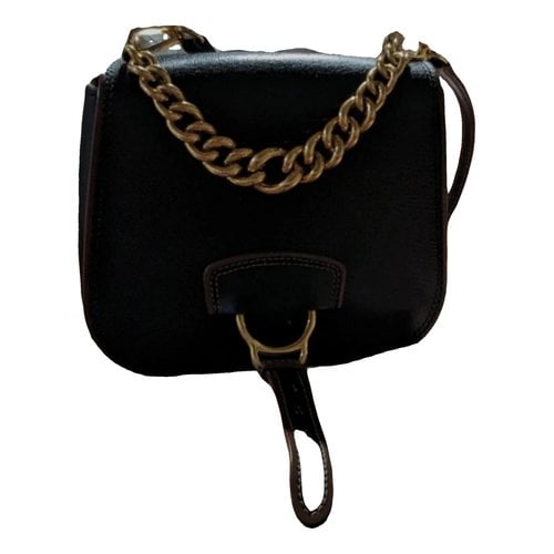 Pre-owned Miu Miu Dahlia Leather Crossbody Bag In Brown
