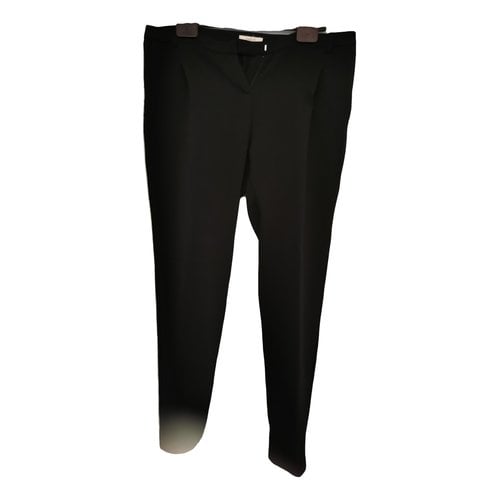 Pre-owned Ba&sh Straight Pants In Black