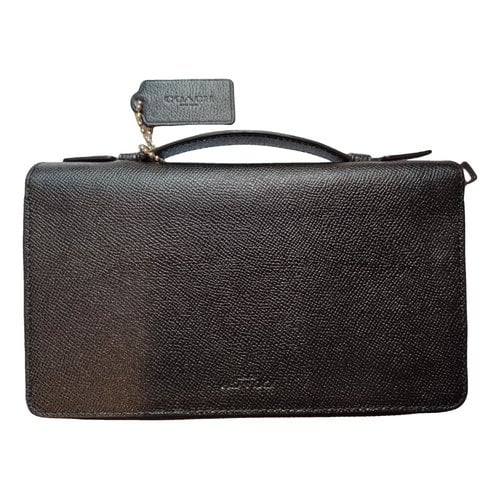 Pre-owned Coach Leather Small Bag In Black