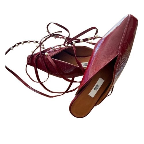 Pre-owned Miista Leather Ballet Flats In Brown