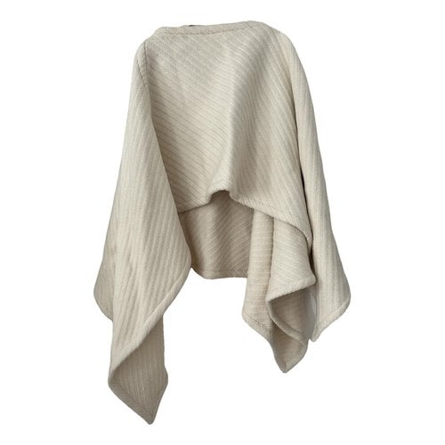 Pre-owned Lemaire Wool Cape In Beige