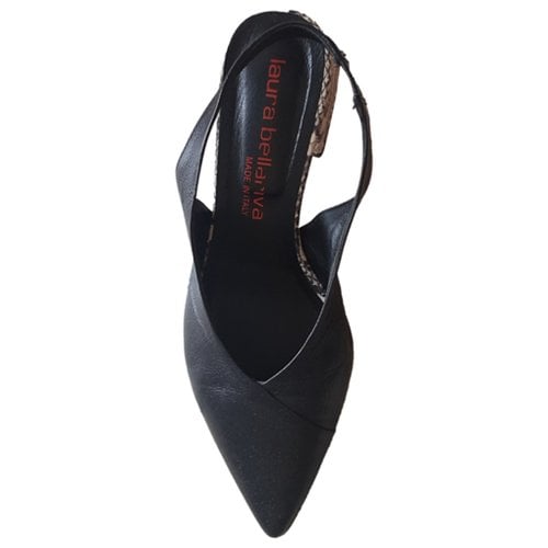 Pre-owned Laura Bellariva Leather Heels In Black