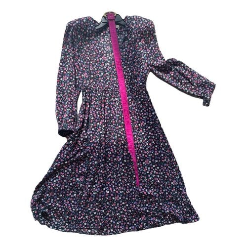 Pre-owned Attico Silk Mid-length Dress In Multicolour