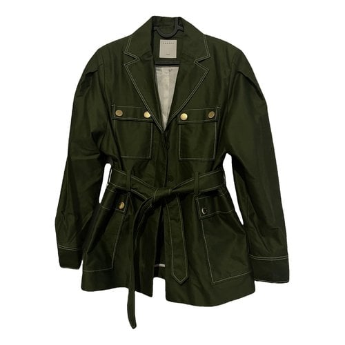 Pre-owned Sandro Jacket In Green