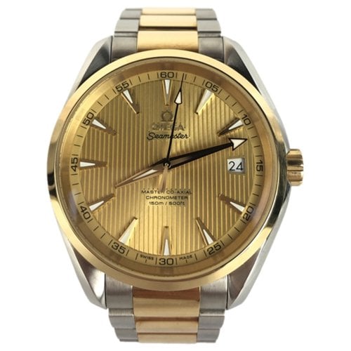 Pre-owned Omega Seamaster Aquaterra Gold Watch