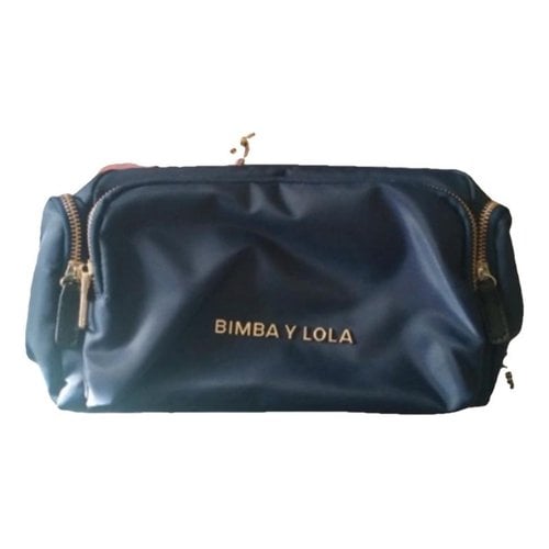 Pre-owned Bimba Y Lola Vinyl Crossbody Bag In Blue