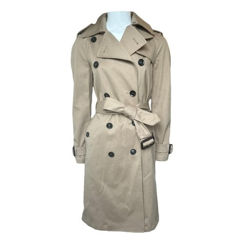 Pre-owned Gucci Trench Coat In Camel