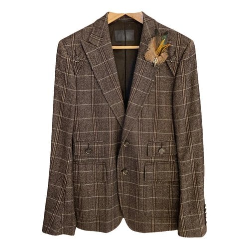 Pre-owned Gucci Silk Vest In Brown