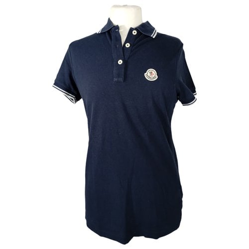 Pre-owned Moncler Polo In Blue